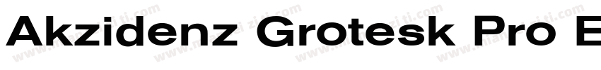 Akzidenz Grotesk Pro Extended字体转换